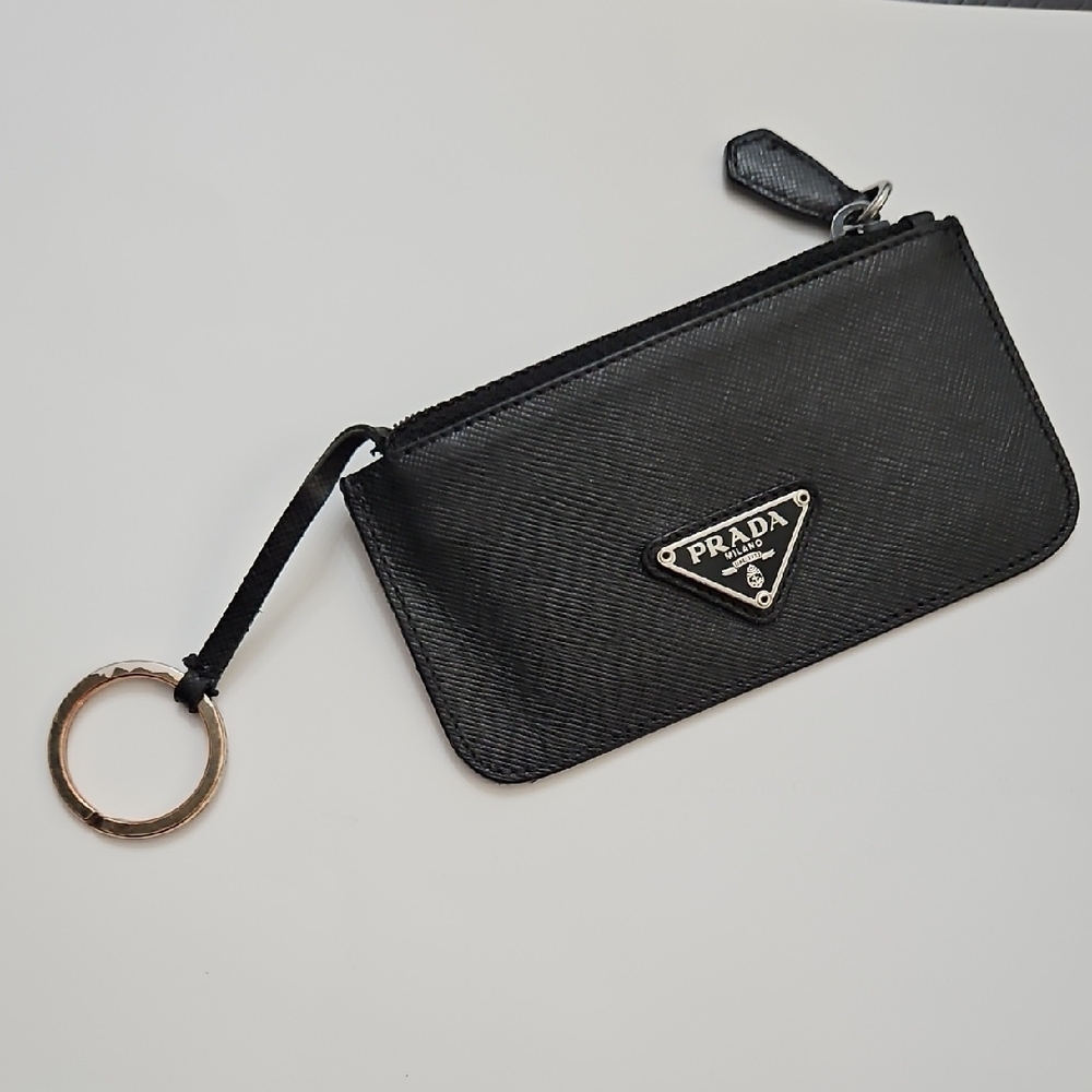 Prada Black Leather Key Pouch - Picture 6 of 16